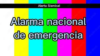 Colombia EAS SCENARIO MOCK Televisions (Earthquake Warning)