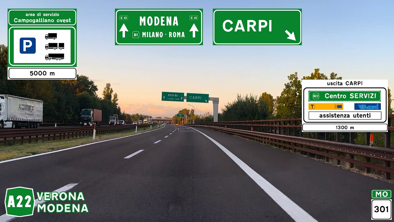 A22 | Autostrada del Brennero | VERONA (A4) - MODENA (A1)