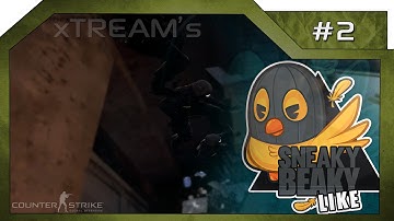 CS:GO [Sneaky Beaky Like 2#] | 3 Men tower stack ninja defuse | by xTREAM