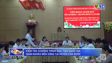 Kiểm tra chương trình mục tiêu quốc gia giảm nghèo bền vững tại huyện Cần Đước | LONG AN TV