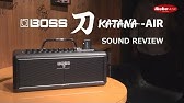 Boss Katana Air Totally Wireless Guitar Amp System Introduction Youtube