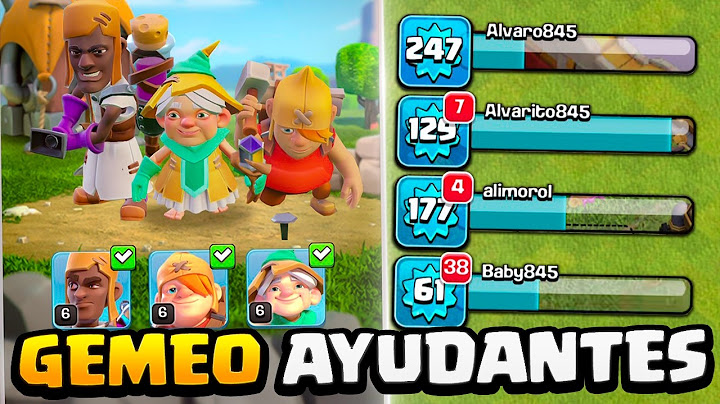 GEMEADA de AYUDANTES al MÁXIMO ✨ TODAS mis ALDEAS ⭐ Clash of Clans