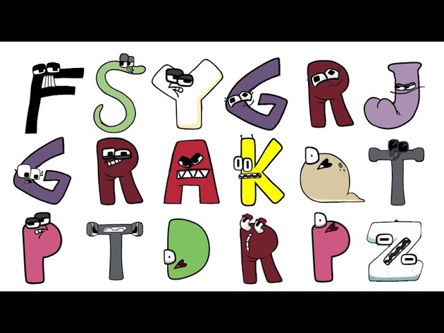 Alphabet Lore But all face A (A-Z) 