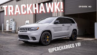 JEEP TRACKHAWK RECEIVES CHALK WHITE VINYL WRAP! SUPERCHARGED V8! by Wrap Lab 4,263 views 2 years ago 9 minutes, 32 seconds