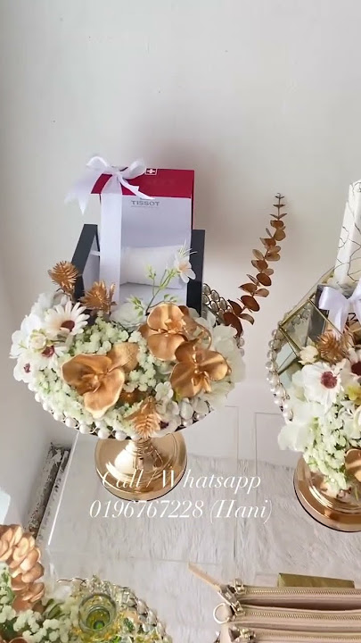 GOLD💛 DULANG HANTARAN KAHWIN TEMA GOLD by GALERI CINTA KITA #hantaran #dulanghantaran #weddingday