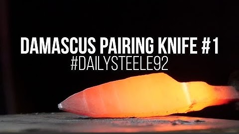 MAKING A DAMASCUS PARING KNIFE #1