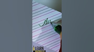 Name Aisha | Cursive Handwriting Practice #shortsfeed #shortsvideo #cursive #ytshorts #shorts