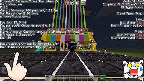 HOW TO GET DEBUG SCREEN LIKE JAVA IN MINECRAFT POKET EDITION 🔥🔥