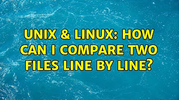 Unix & Linux: How can I compare two files line by line? (6 Solutions!!)