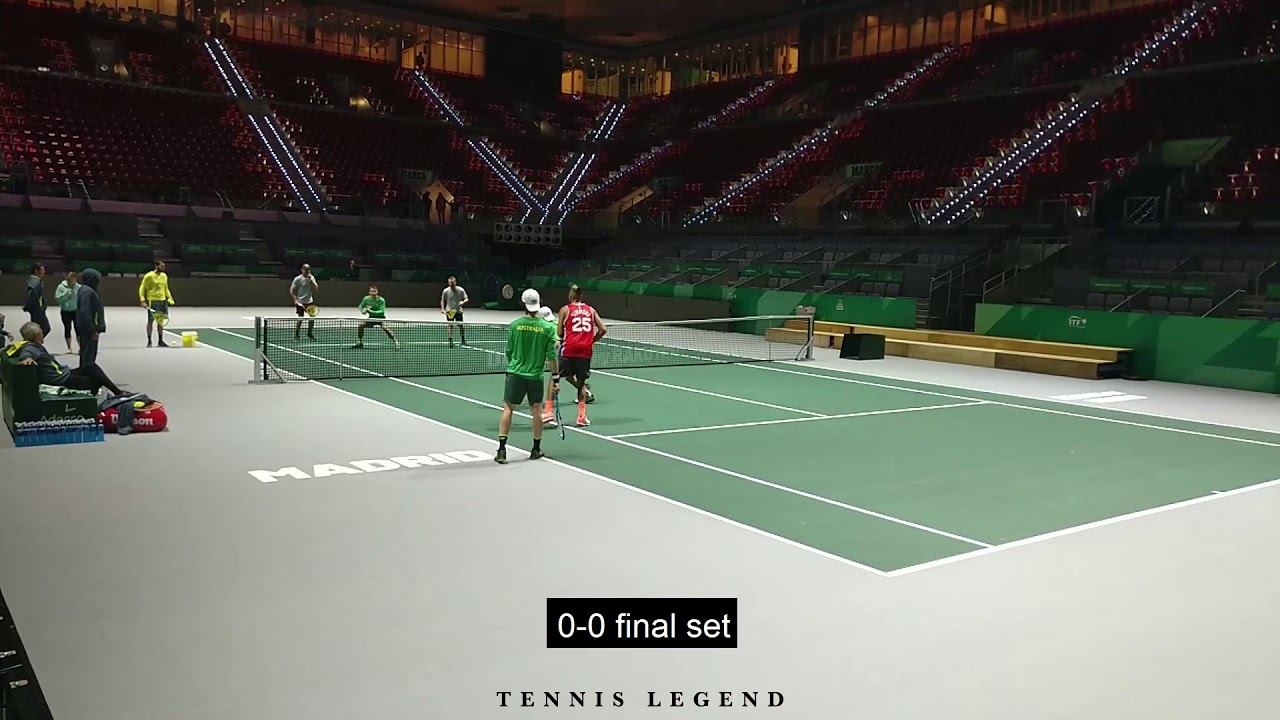 Fun Tennis Game played by Team Australia (Full match with cool points