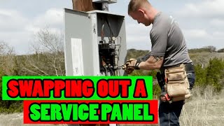 Emergency Service Call in BFE  QUICK ELECTRICAL SERVICE PANEL SWAP