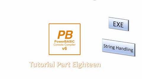 PowerBasic Console Compiler tutorial Part 18 - String variables