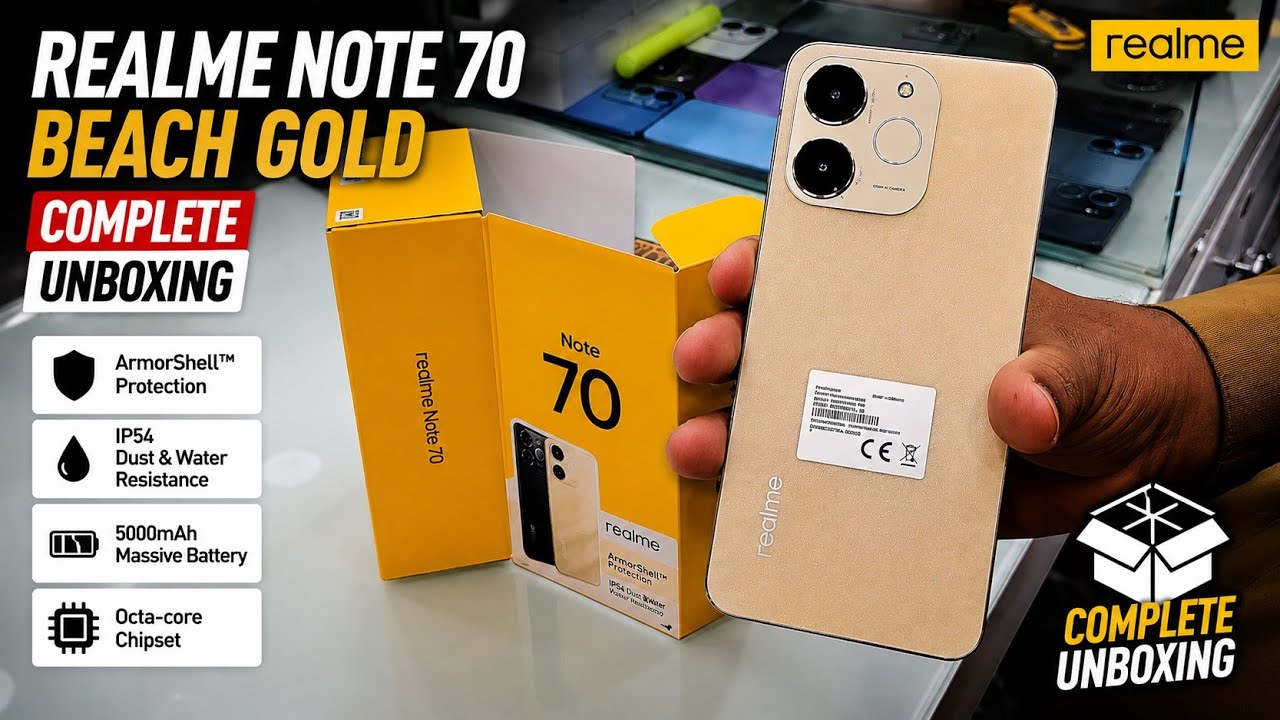 Realme Note70 6/128 Complete Unboxing - YouTube