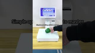 Supermarket AI identification bar code scale, source manufacturer #weigh #scale #supermarket