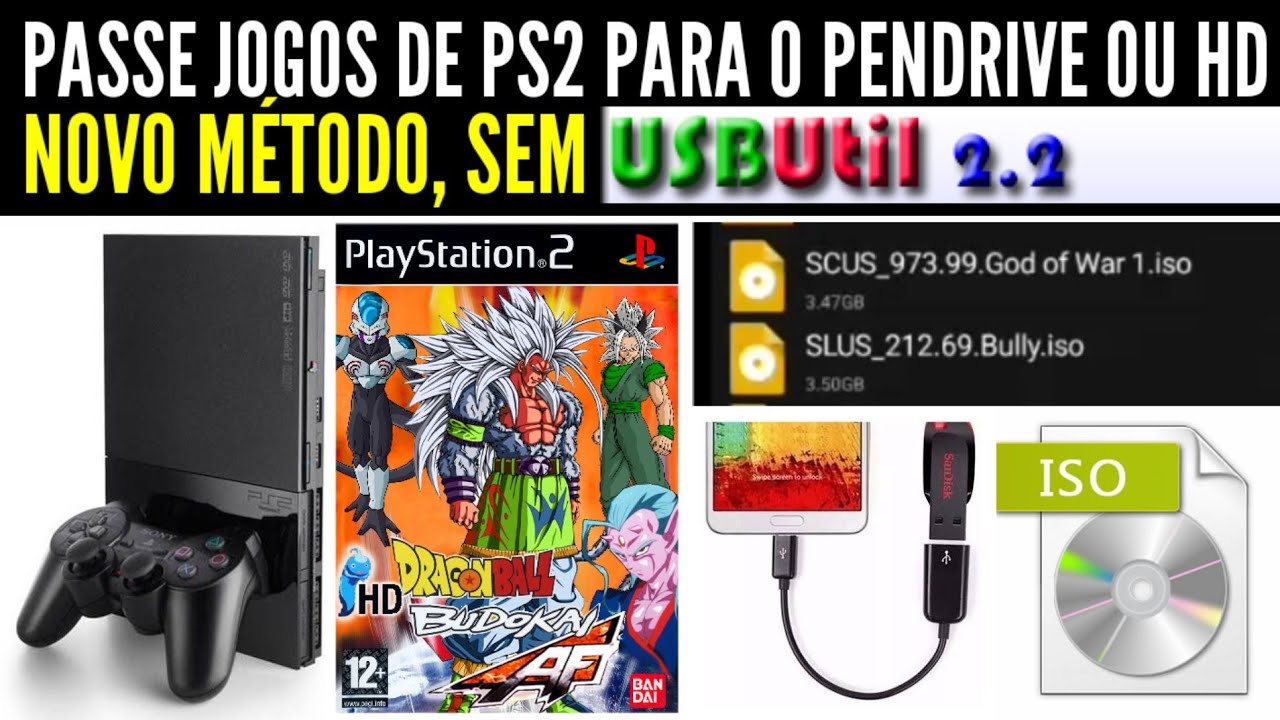 É possivel passar jogos de ps2 para pendrive no celular? E como