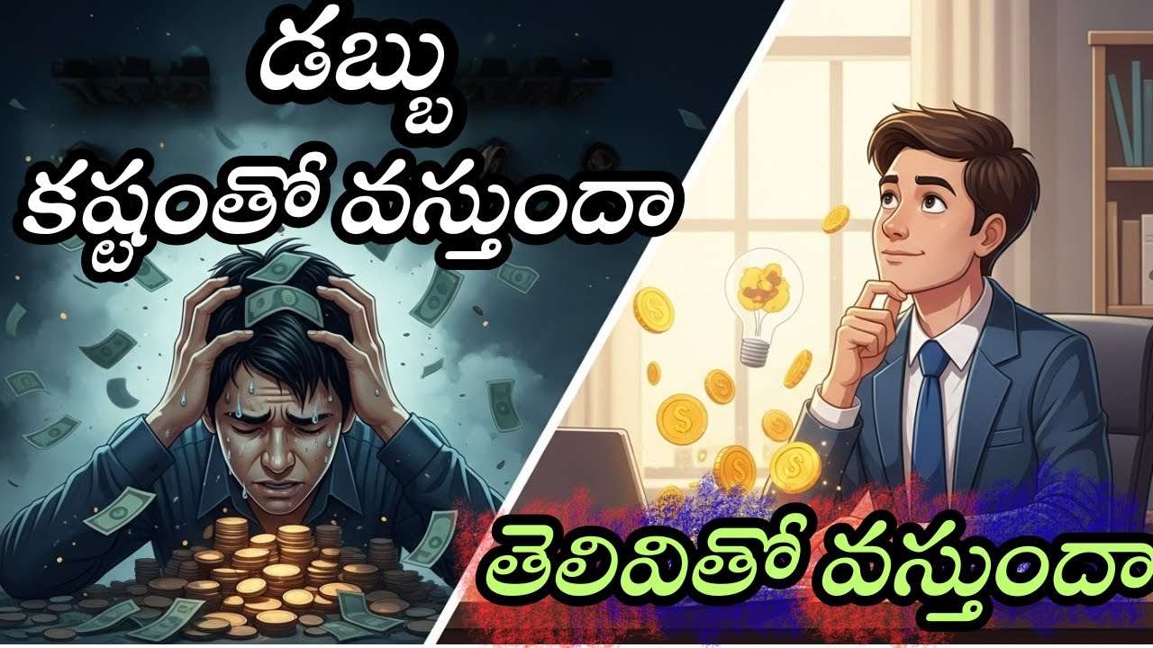 డబ్బు కష్టంతో వస్తుందా లేక తెలివితో? | Money Secrets | Success Mindset in Telugu