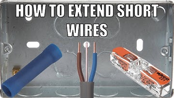 How to Extend Short Wires. Easy Diy Fix