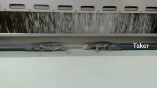 Weft transmission on rapier loom