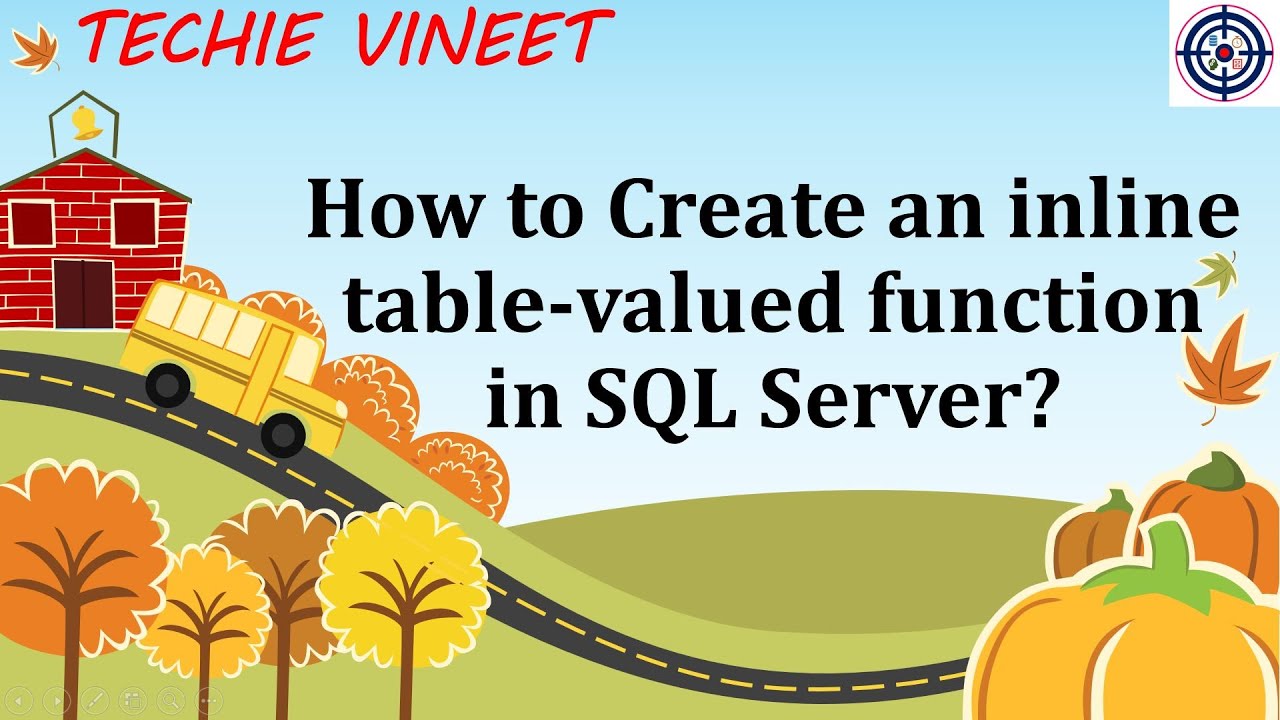 How to create an inline Table-Valued Function | Microsoft SQL Server ...