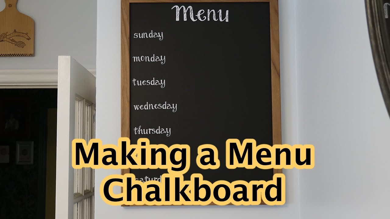 kitchen menu board, chalk board diy, menu chalk board, mirror upcycle