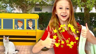 Nastya Ve Baba Okula Geç Kalmamak Için Sorumluluk Öğreniyor