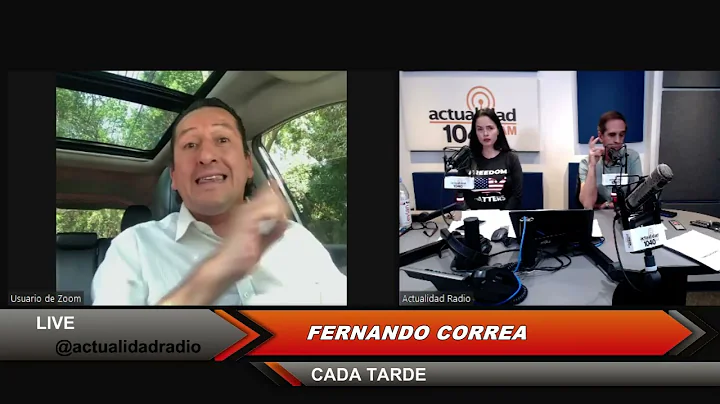 Fernando Correa en Cada Tarde, junto a Agustn Acos...