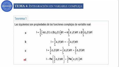 Integración en variable compleja-Clase 1