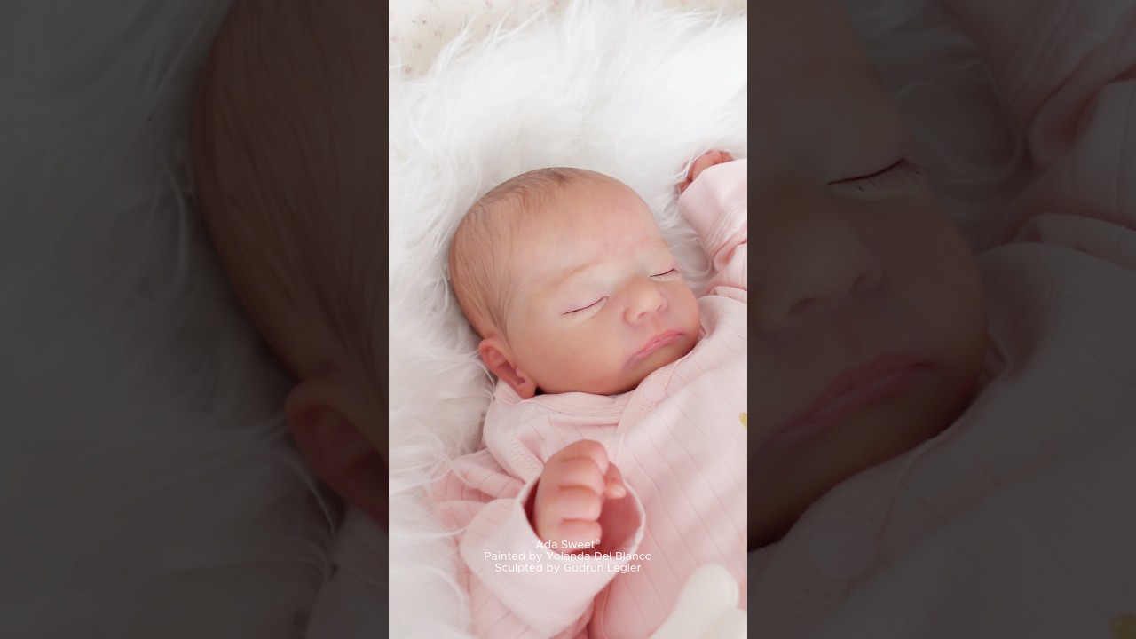 El realismo del pelo pintado en un bebé reborn 😳 #rebornbaby #reborndoll #adasweet