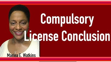 Compulsory License Conclusion