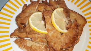 Vegan lemon chicken made from mushrooms