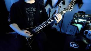 BODOM AFTER MIDNIGHT - Paint The Sky With Blood - Guitar Cover (Alexi Laiho&#39;s track + both solos)