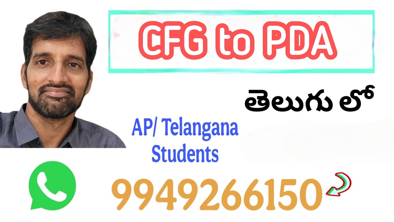 CFG to PDA Conversion Explained | Context Free Grammar to Pushdown ...
