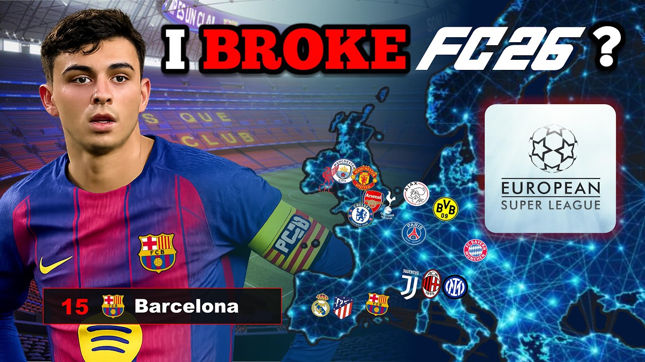 Я создал Европейскую Суперлигу в режиме карьеры FC26… Вот что произошло.