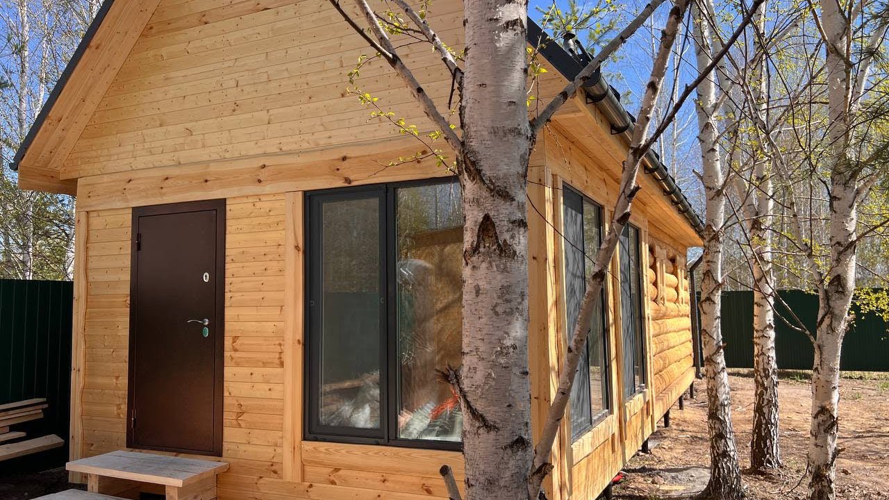 20. Баня в деревне Штакуль. КП Зеленый город. Тюмень. Сруб 6*4 м. и ...