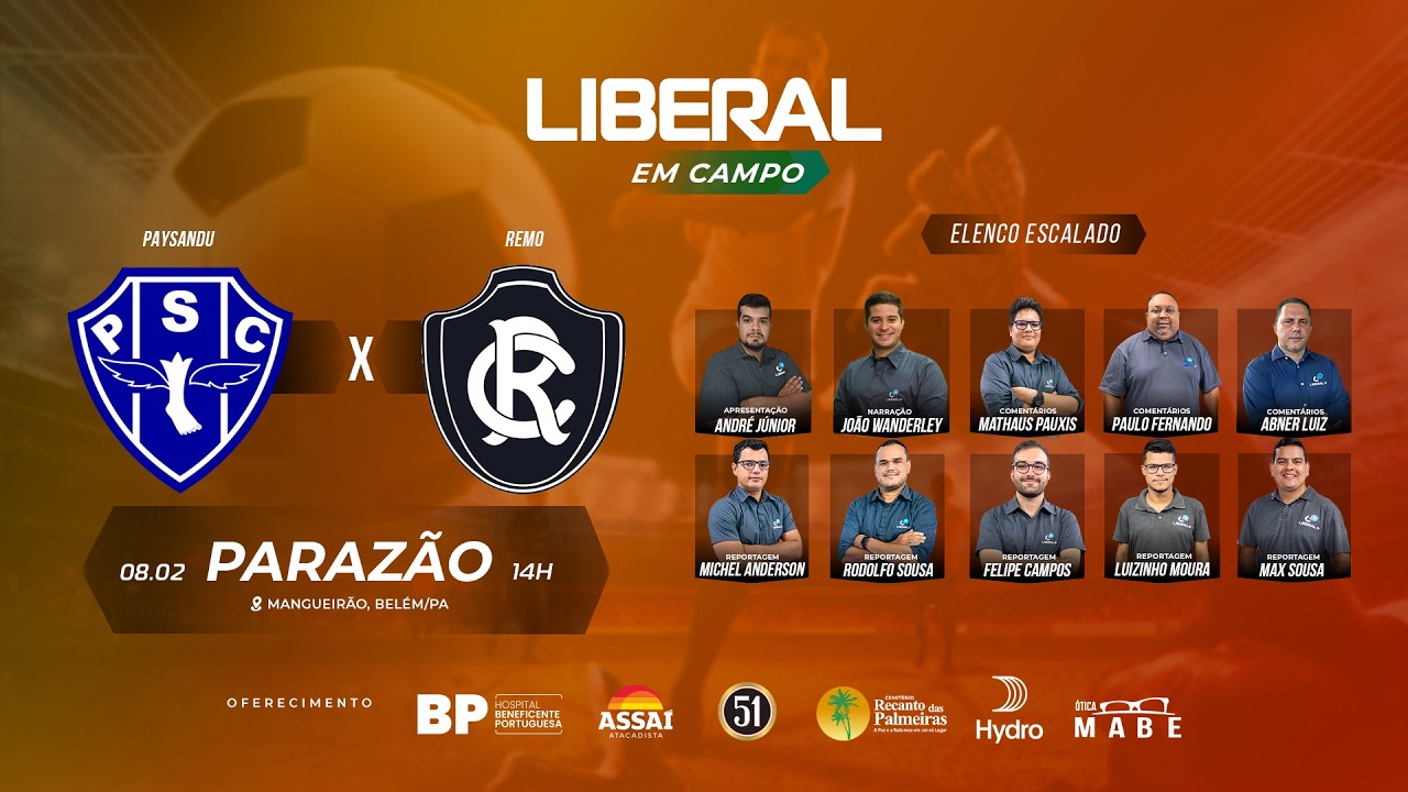 PAYSANDU 1 X 1 REMO - AO VIVO E COM IMAGENS DO ESTÁDIO - CAMPEONATO PARAENSE 2026