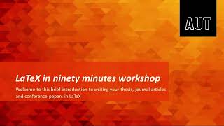 LaTeX workshop introduction