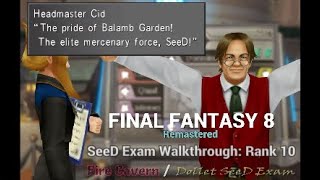 Final Fantasy Viii Remastered Seed Exam Mission Seed Rank 10 Youtube