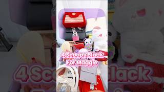 Packing Maggie’s CUSTOM 4-Scoop Box! 🖤🤍🍒 | Black, White & Cherry Red | Nicebx ASMR