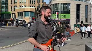Shape of My Heart! Sting classic by musician Alex D Rico busking in Brighton Churchill Square!
