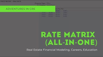 All-in-One Model Walkthrough #4 - The Rate Matrix Module