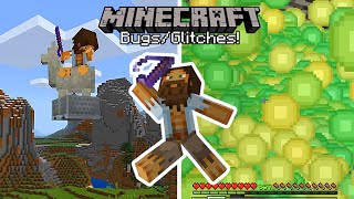 Minecraft Bugs&Glitches! (Unlimited XP GLITCH,How To Fly With NO ELYTRA! & MORE)