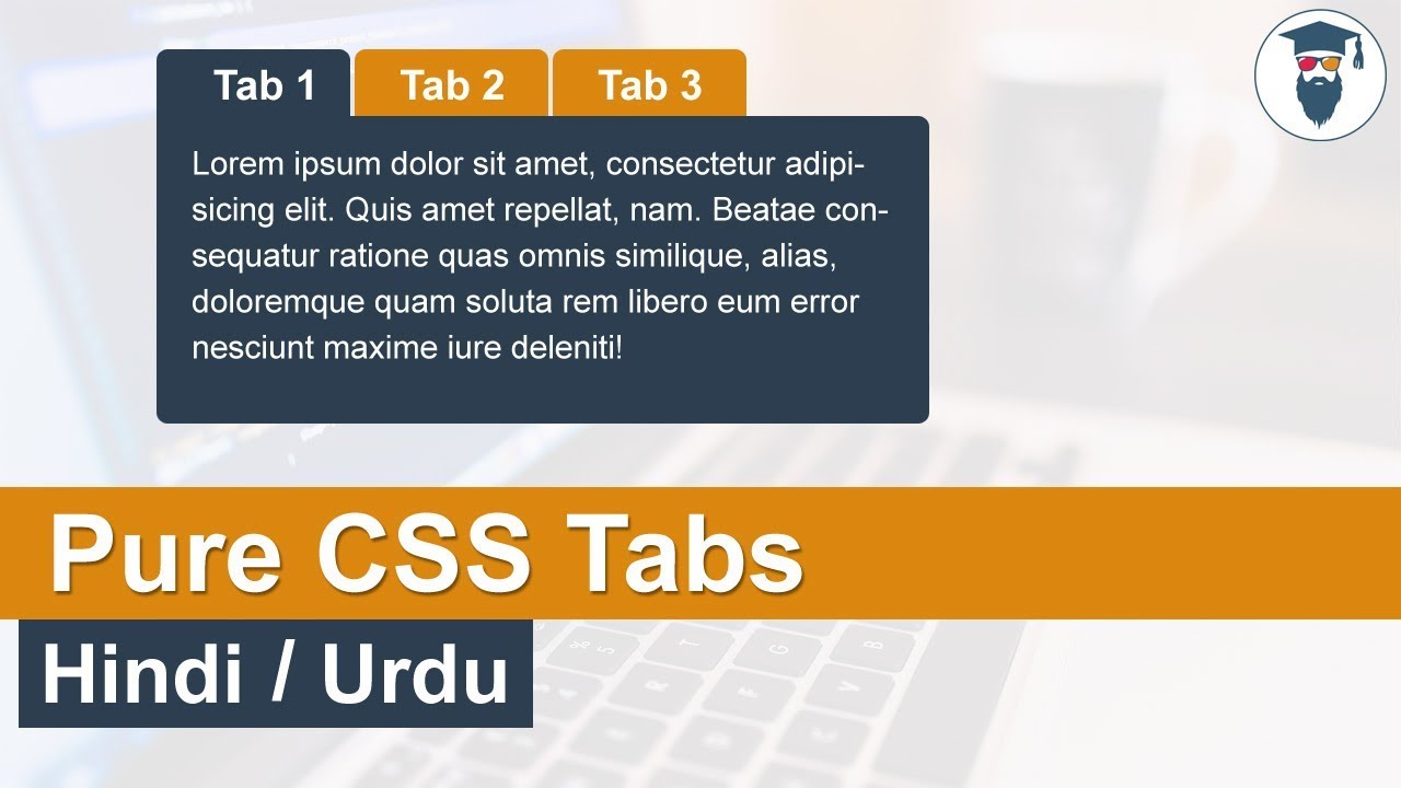 Pure CSS Tabs Tutorial in Hindi / Urdu - YouTube