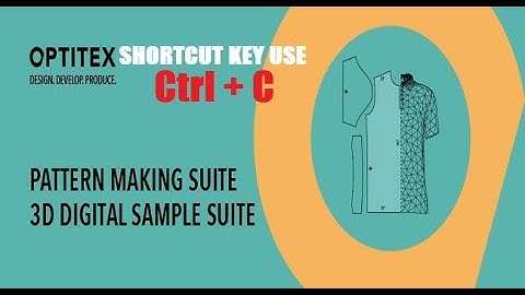 Optitex software shortcut key use || Part 1