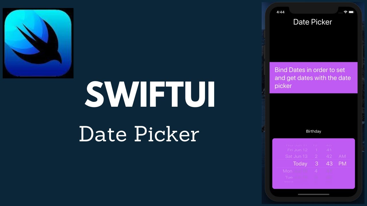 SwiftUI Basics: Date Picker deep dive - YouTube