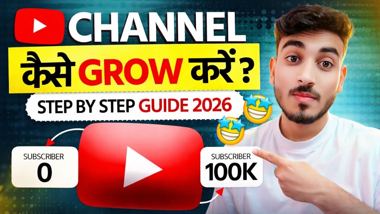 YouTube Channel Grow Kaise Kare? Step By Step Guide 2026 - YouTube