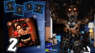 Fighting Nightmare Freddy + grinding for items || FNAF AU part 2