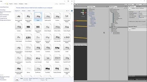 A quick way to change fonts in a scene (Unity)