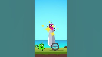 Numberblocks Learn to Count 4 & 8 Magic Run World in Beach New Season | Numberblocks Find Number