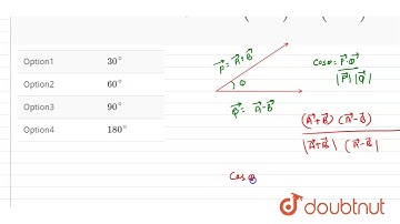 Given that `A=B`. What is the angle between `(vecA+vecB) and (vecA-vecB)` ?