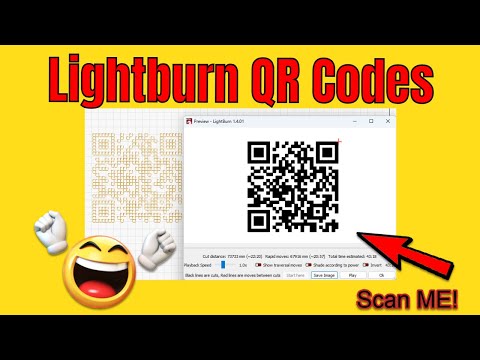 Instantly Create QR Codes in Lightburn & Image Steps too! #lasers